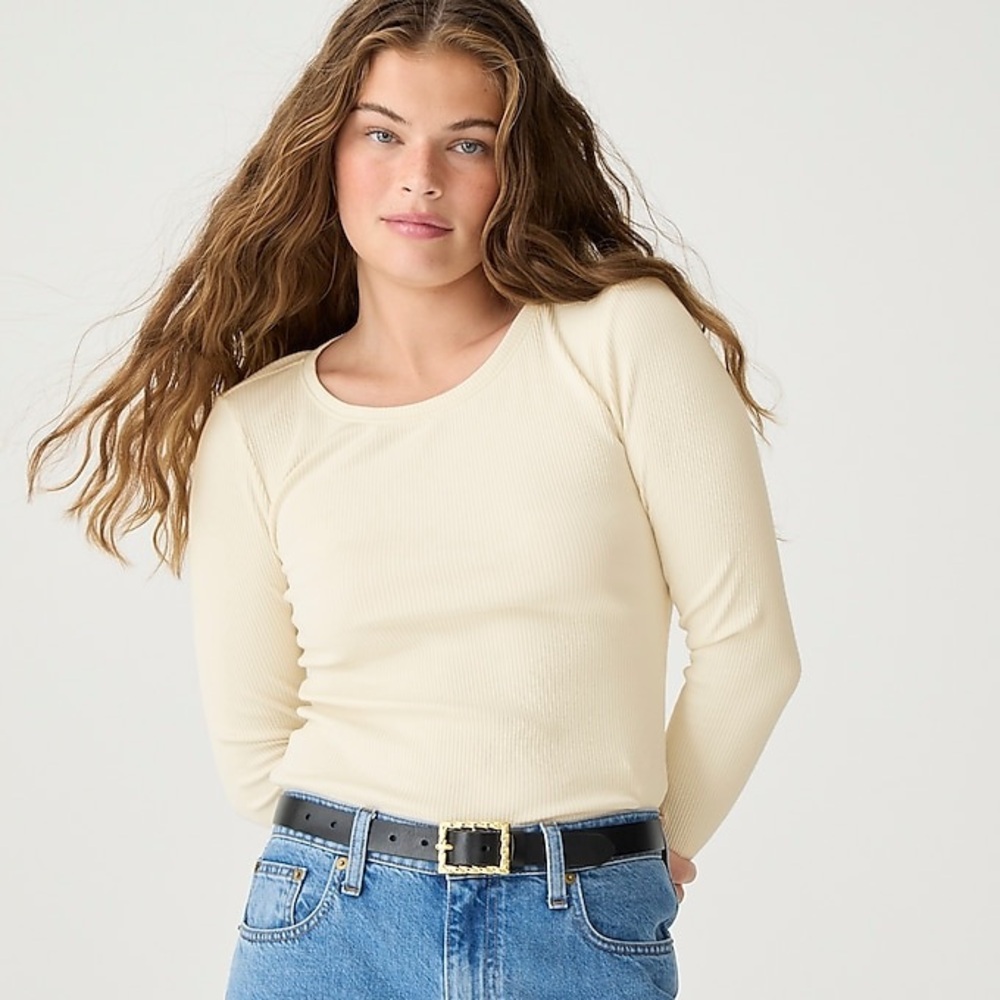 NWT J.Crew ribbed long sleeve shirt